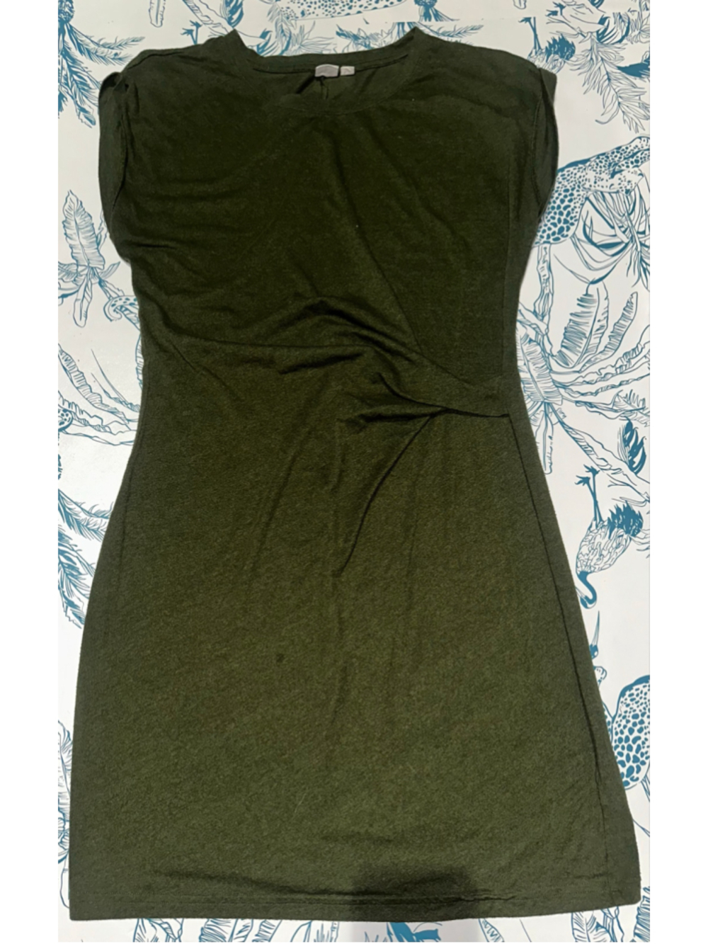 Women's Gap Olive Green Short Sleeve Dress Size M